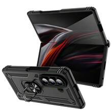 SKJL Military Grade Shockproof Rugged Case For Galaxy Z Fold 8/8Fold Utra/Fold7/Z Flip 8, Built‑In Ring Kickstand Full Hinge Anti‑Drop Protective Phone Cover - Black - View 2