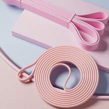 Flexible Silicone Yoga Resistance Band, High Elasticity Stretching Band, Suitable For Full Body Workout, Shoulder And Back Training, Home Gym Pilates Fitness Accessory - Multicolor - View 8