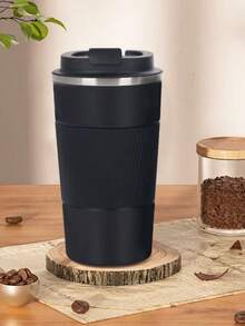 1pc Stainless Steel Coffee Cup, Portable, Insulated Hot & Cold, 380/510ml Water Bottle, Unisex, Back To School Essential - Multicolor - View 9