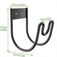 1pc Wall-Mounted Hose Hook, Sturdy Rust-Proof Bracket (Includes Mounting Screws), Garden Hose Holder, Suitable For Outdoor Use, Can Store Hoses, Extension Cords And Gardening Tools. - A - View 3