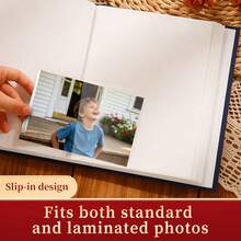 1pc Photo Album For 4*6inch Photos, Large Capacity, Full Landscape Slip-In Design, 6 Inch 200 Photos, Suitable For Preserving Casual Life Moments And Travel Scenery - A - View 5
