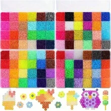 1 Set 2.6mm Mini Melt Beads (Includes 3000 Spare Beads), Assorted Styles, Suitable For 3D Puzzles, Jewelry Making, Keychain Pendant Crafting, Handmade Crafts And Fashion Gift Making Materials - Multicolor - View 4