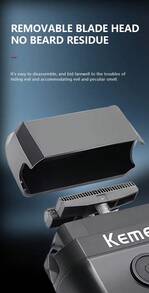 2Pcs Kemei Professional Hair Clipper And Shaver Set KM-1819/KM-T420, Men's Grooming Kit With LCD Digital Display, Cordless Haircut Machine With Guide Combs, USB Rechargeable, Ideal Gift For Men - View 5