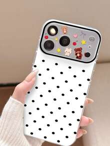 Jelly 二合一手機殼，適用於 Apple 18/18Pro/18Promax/17/17Air/17Pro/17Promax、16/16Plus/16Pro/16Promax、15/15Plus/15Pro/15Promax、14/14Plus/14Pro/14Promax、13/13Pro/13Promax、12/12Pro/12Promax、11/11Pro Max，日韓風 - 黑與白 - 查看 5