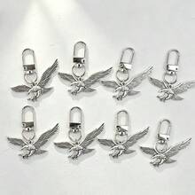 6pcs/8pcs Creative Eagle Keychain, Spreading Wings Eagle Design, Encouragement Pendant, Suitable For Gifts To Friends, Family, Daily Backpack Decoration - Multicolor - View 3