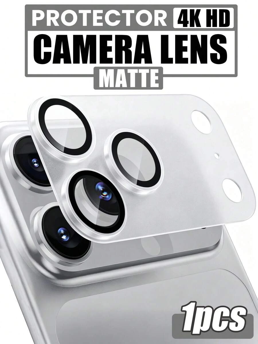 1入裝 啞光裝甲全覆蓋相機鏡頭保護貼(相容 iPhone 18 Pro Max/18 Pro/17 Pro Max/17 Pro) - 無色 - 查看 1