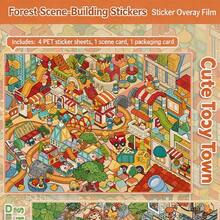 A Set Of DIY Scene‑Building Stickers,DIY Handcraft Stress‑Relief Scene Stickers,Leisure Time Puzzle Materials For Students To Relax - All-in-one - View 1