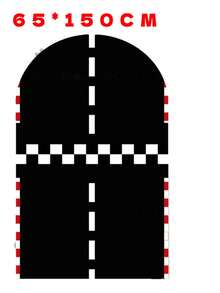 1pc/65pcs 2D Flat Chiara Arch Racing Backdrop - Durable Lycra Spandex Fabric, Black & White Checkered - Suitable For Event And Party Decoration (Stand Not Included) - Multicolor - View 10
