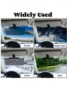 Car Sun Visor Extender, Sun Visor Extender Accessory, Anti-Glare Driving, Blocks UV Rays, With Adjustable Clips, Suitable For Various Car Models, An Interior Car Accessory - One Size Fits All - View 13