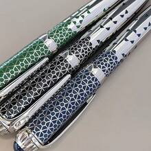 6pcs Premium Neutral Metal Retractable Ballpoint Pens, 3-Color Textured Office Writing Pens, Signature Pens, Perfect For Gifts And Business (1 Pen + 5 Refills) - Sets - View 3