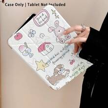 Dog, House, Rabbit, Shopping Cart Pattern Painted Effect Tablet Protective Case With Stand, Compatible With Honor 8/9/10/X8/X8A/X9/X8Pro/X9Pro, MatePad SE 11 Inch/MatePad 11 Inch/11.5 Inch/MatePad Pro, Apple 10th/11th Gen 2025 (A16), Galaxy Tab A7/A9 And Other Popular Models - Style 7 - View 8