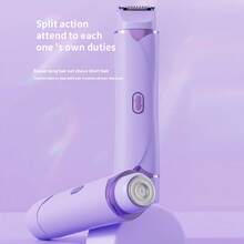 Hair Removal Device, Women's Dual-Head Shaver, Intimate Area Trimmer, Electric Razor, Unisex Epilator - Upgraded Version - View 3