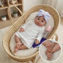 18 Inch Silicone Reborn Baby Girl Awake Baby Soft Touch Reborn Baby Doll For Children Birthday Gifts(Anatomically Accurate) - Silicone Girl - View 3