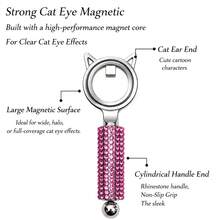 Magnetic Nail Art Tool Set: Rhinestone "Black Hole" Cat Eye Magnetic Ring, Quickly Create Strong Cat Eye Effect - Multicolor - View 6