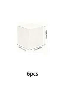 12/6/1pc White Gift Box With Lid | 5x5x5 Inch Durable Square Gift Box | Suitable For Weddings, Christmas, Holidays, Birthdays And All Other Occasions - Gift Packaging Box - View 9
