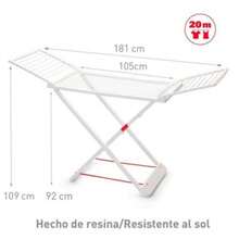 181cm Floor Laundry Drying Rack With Side Wings, Indoor Balcony Clothes Airer - Random - View 8