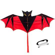 Halloween Bat Kite 1.6m, Large Bat-Shaped Long Tail Kite, Easy To Fly In Light Wind, Includes Handle And Flying Line, Suitable For Beginners, Outdoor Beach Park Holiday Party Use - Halloween Bat - View 11