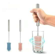 1pc Multi-Function Cleaning Brush With Handle, 360° Rotating Cup Brush, Easy Cleaning Without Dead Angles, Kitchen Cleaning Essential - Multicolor - View 3
