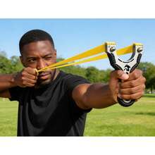 Alloy Slingshot Accessory Set, Outdoor Leisure Entertainment Toy Bow With High Elasticity Rubber Band, Adult Leisure Sports Equipment - A - View 6
