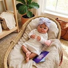 18 Inch Silicone Reborn Baby Girl Awake Baby Soft Touch Reborn Baby Doll For Children Birthday Gifts(Anatomically Accurate) - Silicone Girl - View 6