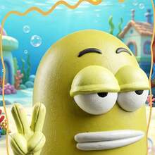 Miniso Mini Grain Figure‑Residents Of Bikini Bottom Blind Box, SpongeBob SquarePants Mini Character Model, Exquisite Desktop Display Ornament, Surprise Collectible Toy, Nice Present For Hobby Collectors (1PC Random Delivery) - Multicolor - View 7