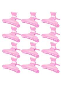 6pcs Professional Salon Hair Clips Matte Colorful Butterfly Clips, Suitable For Styling, Sectioning And Dyeing - Multicolor - View 7