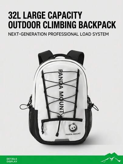 XIONGMAO 32L Large Capacity Backpack, Lightweight Outdoor Daypack For Hiking, Travel & Daily Commute