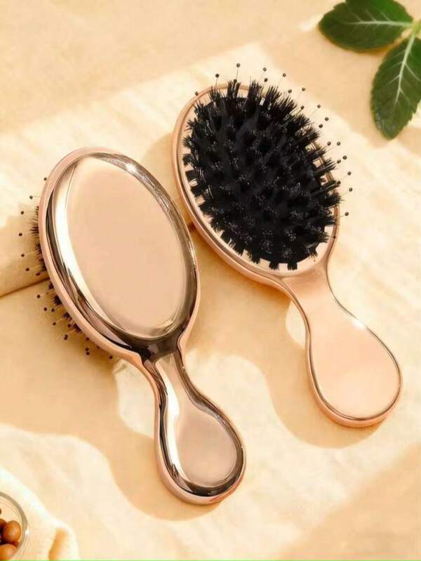 1pc Air Cushion Massage Hairbrush, Premium Craftsmanship, Mini Portable Hair Comb, Soft Air Cushion Design, Compact And Portable, Women's Styling Hairbrush, Suitable For Travel, Bag, Gift