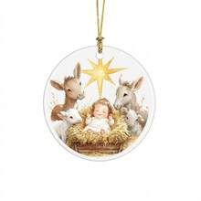 1pc Acrylic Christmas Decoration - Star And Animal Design, No Power Required, Multi-Functional Holiday Hanging Decor, Suitable For Christmas, Halloween, Easter, Thanksgiving, New Year, Home Christmas Decoration - Camel - View 6