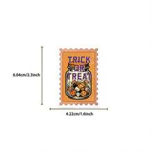 50pcs Vintage Halloween Stamps Sticker Set, Halloween Aesthetic Ghost Decorative Stickers, Back To School Cute Ghost Gift Stickers, Suitable For Teen Girls - Multicolor - View 3