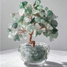 2026 New 2D Flat Printed Small Acrylic Green Crystal Tree Decor, Christmas Table Decoration Gift, Home Decor, Kitchen Decor, Room Decor, Party Decor, Decorative Craft, Desk Decor, Dining Table Decor - 1PC - View 3