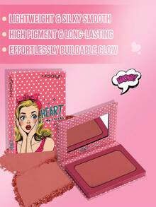 MISSLYN 2pcs HEART ON MY CHEEKS POWDER BLUSH & SUPPER CONTOUR Bronzing & Contouring Powder Set, Silky Blendable Pigment, Natural Warm Glow, Face Palette Cheek/Contour, Daily/Party/Summer, Y2K/Soft Glam/Sun-Kissed, Blush & Bronzer Set,Halloween Makeup - #03+#18 - View 6