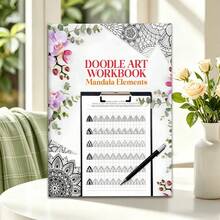 1pc Mandala Theme Tracing Notebook For Adults And Seniors, Suitable For Beginners And Zero-Based Learners - Single Piece - View 4