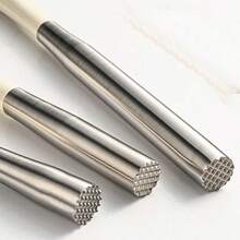 Baby Food Masher Stainless Steel Manual Grinding Stick Infant Fruit Vegetable Apple Puree Potato Puree Masher Home Use - Silver - View 5