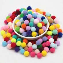 10/15/20/25/30/40/50mm Fluffy Mini Pom Poms, Christmas Red Plush Balls, Mixed Color Soft Fur Balls, Handmade Clothing, Wedding Decoration, DIY Pom Poms, Felt Balls, Sewing Craft Accessories - PM - View 18