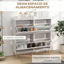 Caja para guardar zapatos - Blanco - Ver 3