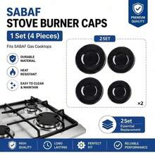 4pcs Black Gas Stove Burner Caps, Home Gas Stove Accessories, Durable Wear-Resistant Easy To Clean Kitchen Cookware Parts - View 13