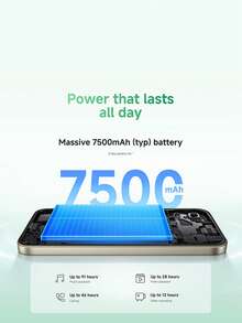 REDMI 17 智慧型手機 全球版 7500mAh 大容量電池 6.9 吋沉浸式螢幕 MediaTek Helio G91-Ultra 50MP AI 雙鏡頭 45W 快速充電 耐用 Corning® Gorilla® Glass 7i 動態 RGB 燈效 Xiaomi HyperOS 3 - 黑色 - 查看 6