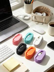 1/2pcs Portable Phone Charging Cable Organizer, Anti-Tangle, Suitable For Desktop And Travel, Compatible With Apple 1m USB-C Cables, Perfect Data Cable Management, Especially Suitable For Users Who Love C-To-C Braided Cables - Multicolor - View 3