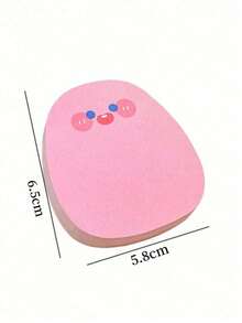 1Pack Cute Cartoon Face Sticky Notes, Colorful Memo Note Pads, Practical Writing Stationery For Students School Office - Multicolor - View 3