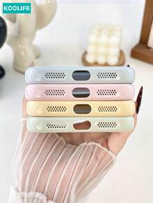 KOOLIFE 糖果色對比相機框手機殼 柔軟 TPU 防震保護手機殼 適用於 iPhone 18 Pro Max, 17, 17 Pro Max, 16 Pro, 15 Pro Max, 13 Pro, 15, 14, 14 Pro, 13 - 莓粉色 - 查看 10
