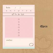 Daily Planner Sticky Notes, To‑Do List Memo Pad, Time Management Notepad, Self‑Adhesive Schedule Note Paper For Office School Supplies - one-size - View 12