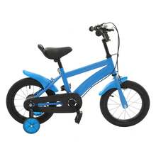 Blue Black Beginner 14-Inch Diameter Tires Children's Bicycle, 14'' Children's Bicycle Learning Bicycle For Children's Riding, Lessons, Recreation - Blue - View 8