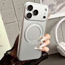 1pc Built-In Lens Film 360° Rotating Magnetic Phone Case Compatible With Apple 18 Pro Max 17 Pro Max 17 16 15 14 13 Shockproof Anti-Slip Dirt-Resistant Protective Phone Shell - Multicolor - View 2