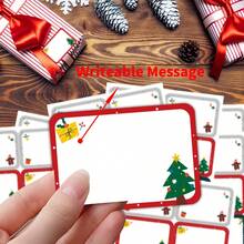90pcs/15 Sheets Christmas Gift Labels Stickers, Self-Adhesive Holiday Gift Labels - Gingerbread Man, Christmas Tree, Christmas Stocking Designs, Holiday Gift Wrapping Labels Stickers, Christmas Decorations - Multicolor - View 4
