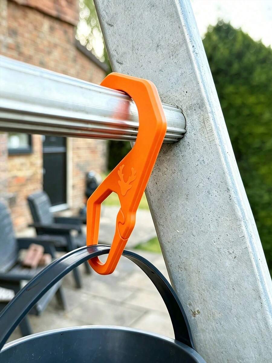 Ladder Hooks Suitable For Walls & Roofs - Holder For Paint Buckets, Maintenance Gear, Paint Lifting - Plastic Hooks For, Roof Repairs, Painters - Installation For Home & Use - Multicolor - View 1
