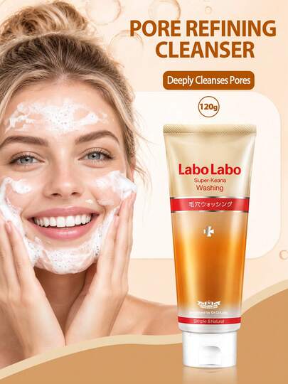 Dr.Ci:Labo Gözenek Sıkılaştırıcı Yüz Temizleyici 120g, Yağlı ve Karma Ciltler İçin Nazik Amino Asit Köpüklü Yıkama, Siyah Noktalar ve Fazla Yağ İçin Derin Temizlik, Günlük Yüz Yıkama