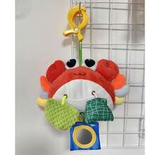 1PC Baby Soft Toy,Chick Pony And Crab Cartoon Style Toy,Fabric Activity Toy,Baby Stroller And Bed Hanging Toy,Baby Rattle Toy,Sensory Toy,Brain Game - Multicolor - View 12