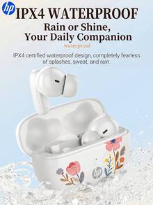 HP Bluetooth 5.3 Wireless Earbuds With Microphone, 30 Hours Playback Time, Auto Pairing, USB-C Fast Charging, Compatible With IPhone And Android, Suitable For Fitness, Gaming, Music, Christmas Holiday Gift - View 5