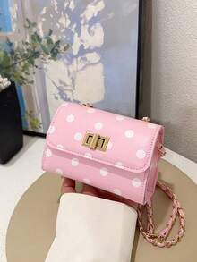 1PC Polka Dot Mini Crossbody Bag, Casual Minimalist Elegant Design, Adjustable Shoulder Strap, Suitable For Daily Outings And Travel, Can Easily Hold Daily Essentials, Fits Various Styles And Occasions - Multicolor - View 12
